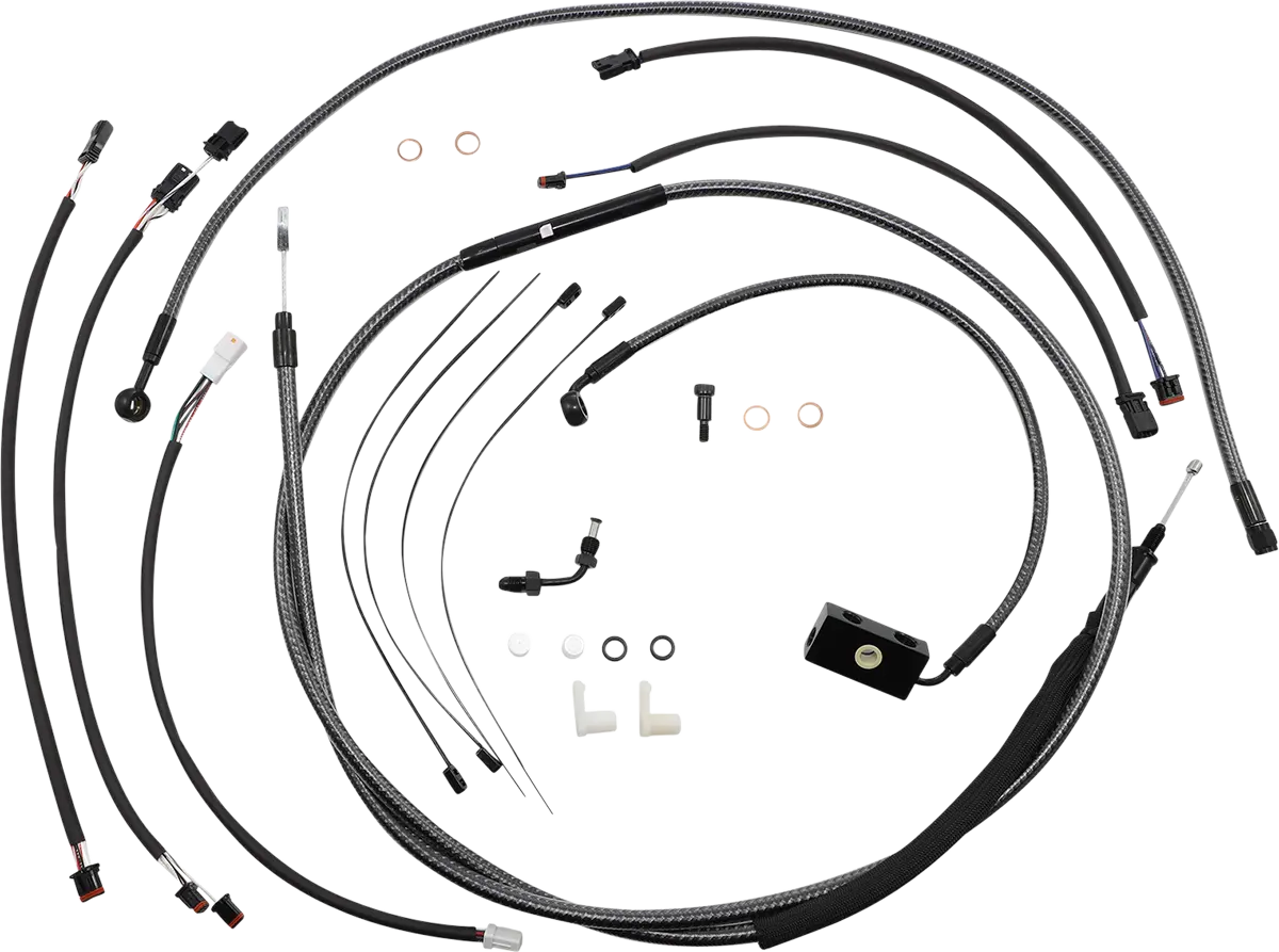 Magnum Shielding Karbonfibr Designer Handlebar Installation Kit - 12"-14" - '18-'24 Softail 787941 1