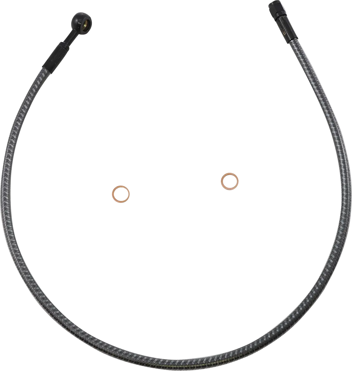 Magnum Shielding Brake Line - Front - 10 Mm - 180° - 28" - Karbonfibr As77628 1