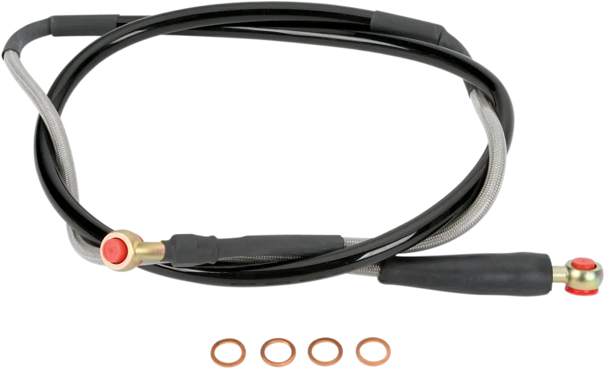 Moose Offroad Brake Line - Front - Stainless Steel - Kawasaki Kx K02-1-030/P 1
