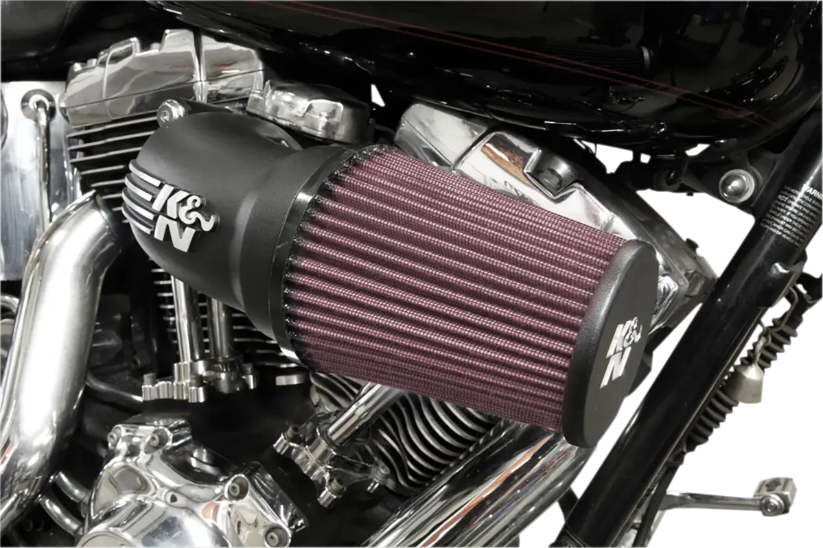 K & N Aircharger® Intake System With Cast Aluminum Intake Tube - Satin Black 57-1137 1