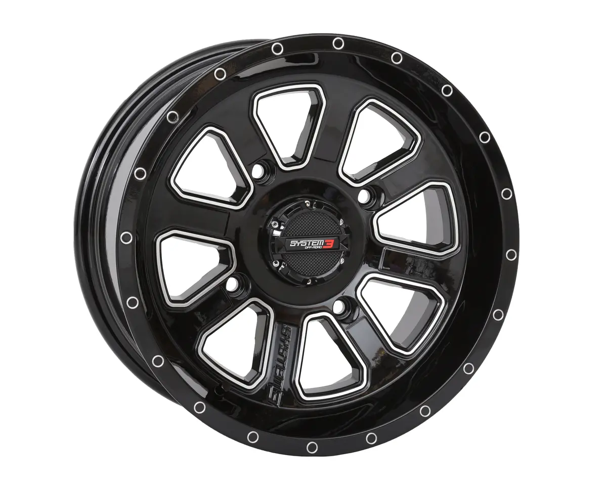 St4 Wheel 14X7 4+3 (+10Mm) 4/137 Gloss Black/Machined 1