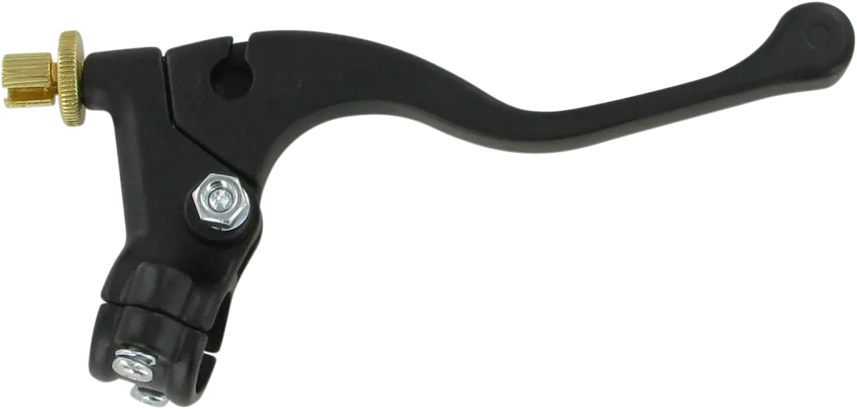 Parts Unlimited Shorty Style Power Lever Assembly - Left Hand - Honda - Black 43-1104L 1