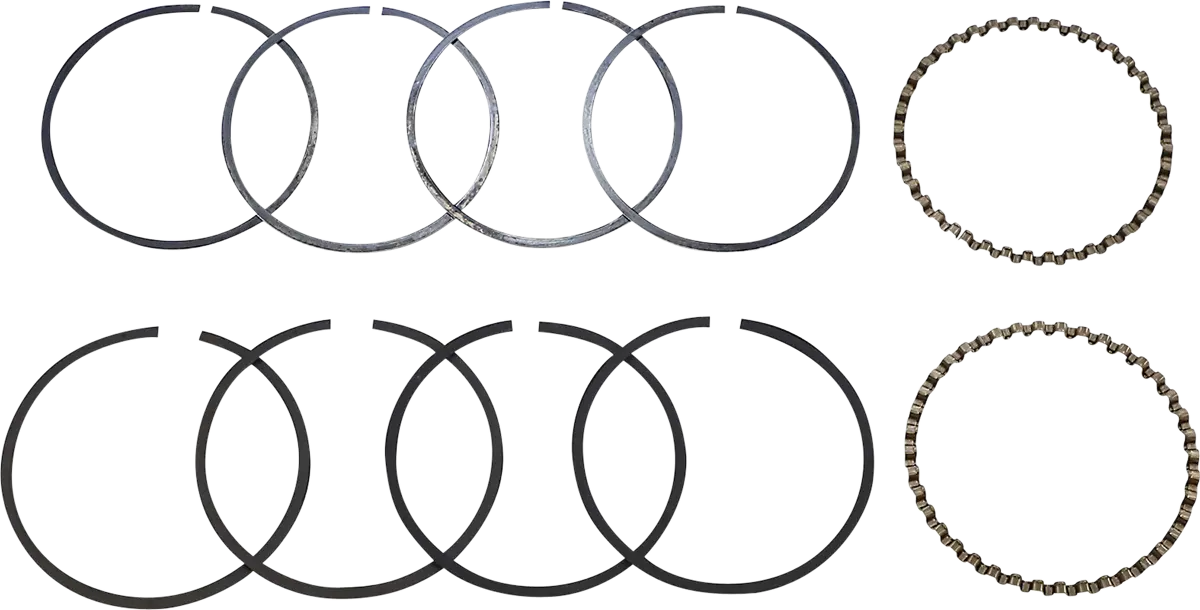 Hastings Piston Rings - 3.437" +0.080" - 74" Big Twin 2M6482080 1