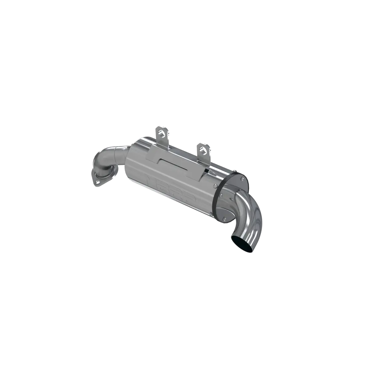 Single Slip On System W/ 5" Performance Muffler Chrome 1