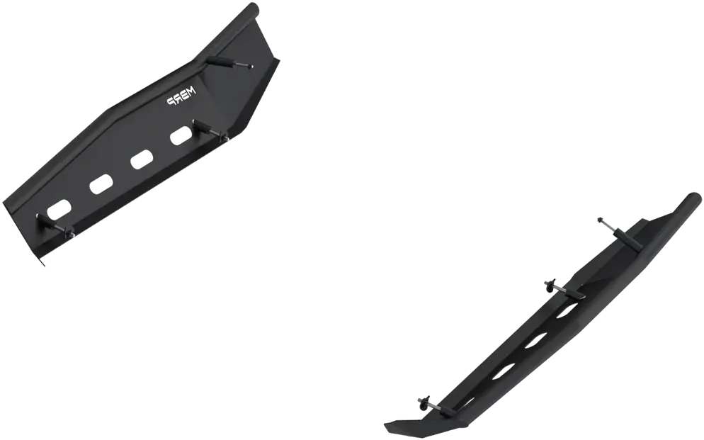 Rock Slider Kit Steel Blk Can 1