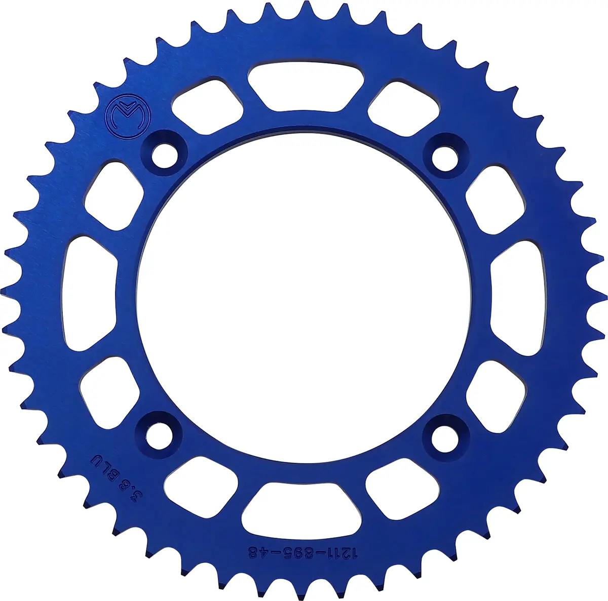 Moose Offroad Rear Sprocket - Aluminum - 48 Tooth - Blue - Husqvarna/Ktm 1211-895-48-12 1