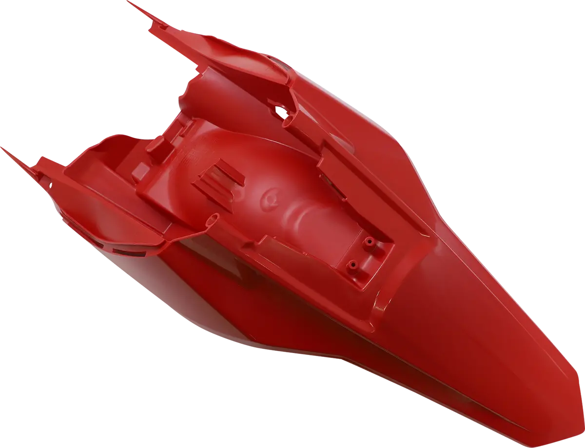 Ufo Mx Rear Fender - With Side Panels - Red Gg07104-062 1