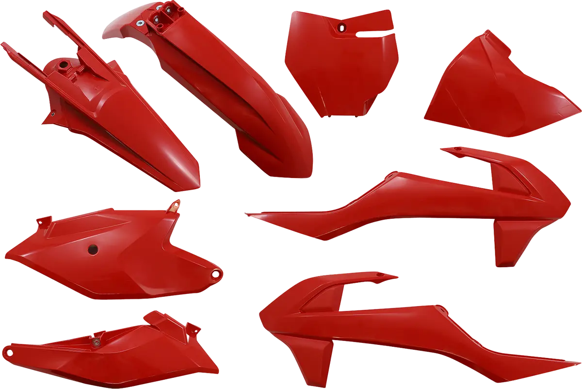 Ufo Replacement Body Kit - Oem Red - Gas Gas - Mc '21-'24 Ggkit701-999 1