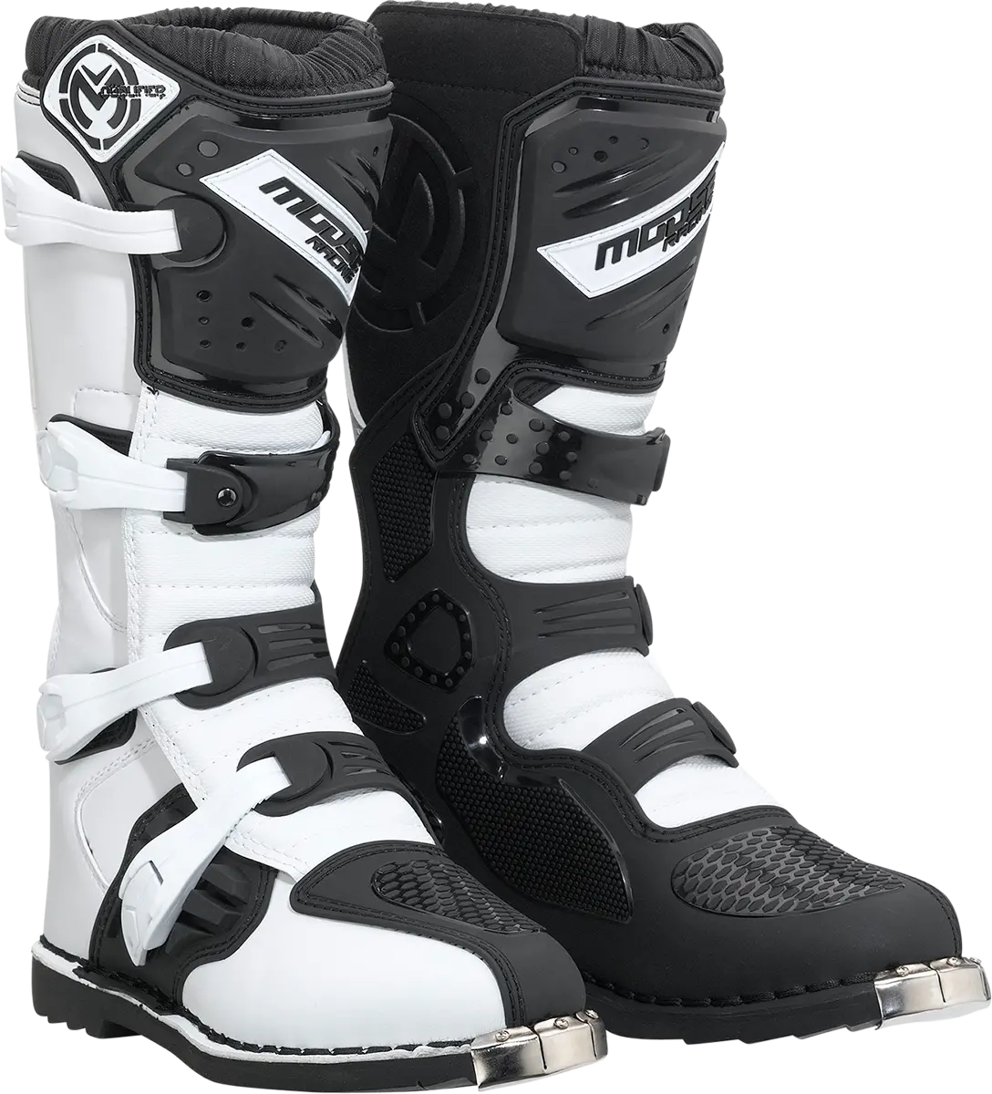 Moose Offroad Qualifier Boots - Black/White - Size 10 3410-2602 1