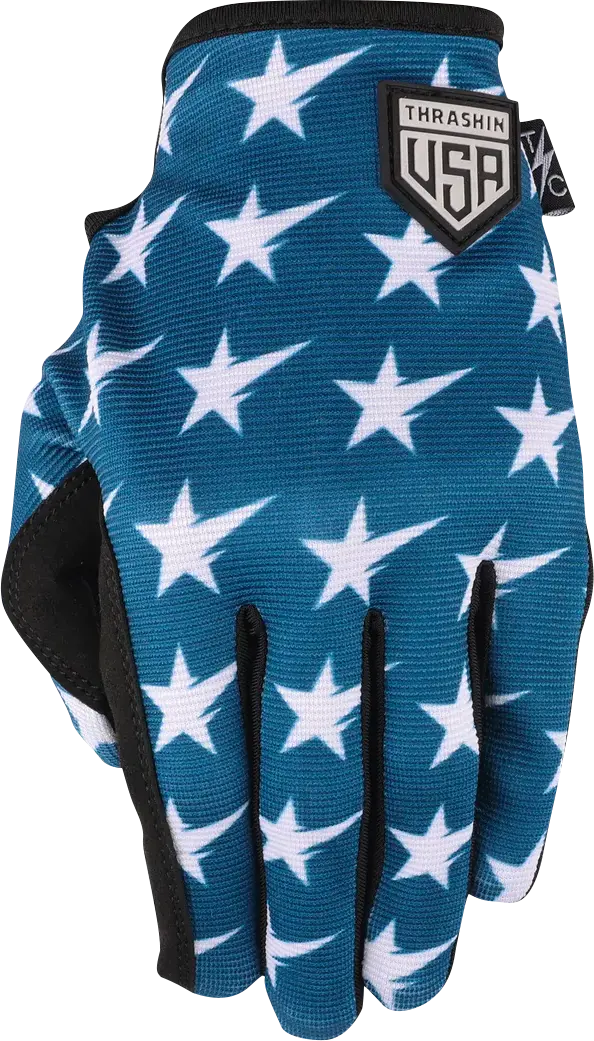 Thrashin Supply Co. Stars & Bolts Stealth Gloves 6