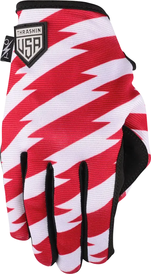 Thrashin Supply Co. Stars & Bolts Stealth Gloves 8