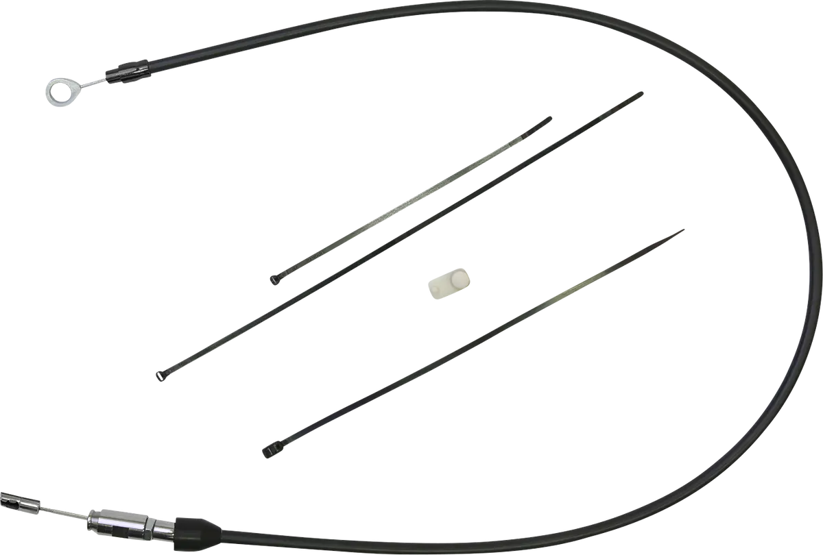 Drag Specialties Quick Connect Clutch Cable - Upper - 45" - Black/Black 6323411He 1