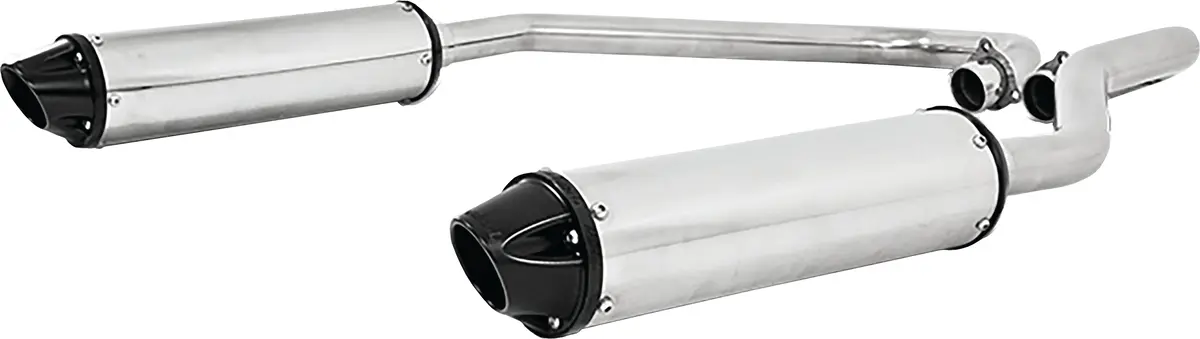 Dual Slip On System W/ Performance Muffler Blk Tip 1