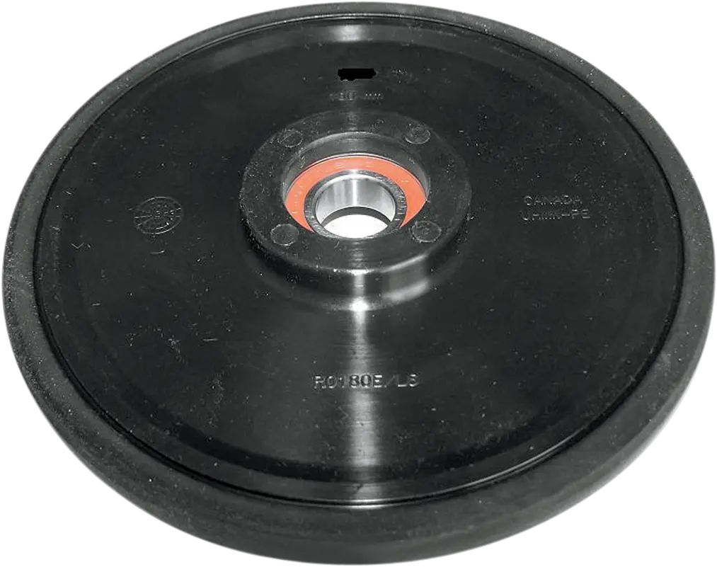 Parts Unlimited Idler Wheel With 6004-2Rs Bearing - Black - 180 Mm Od X 20 Mm Id R0180r-2-001A 1