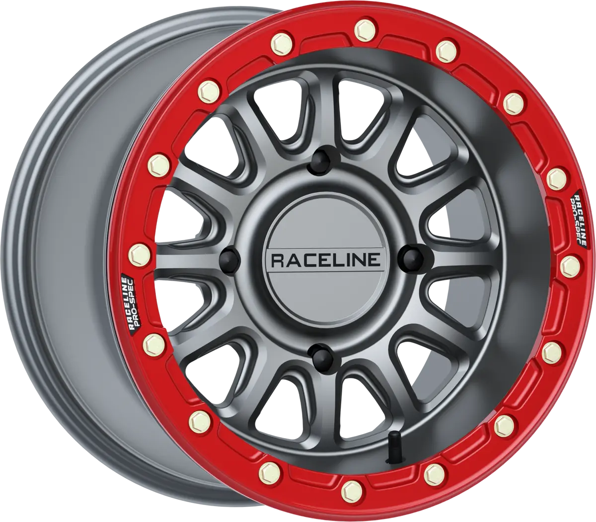Alpha Wheel 4/156 Gunmetal/Red 15X7 (+10Mm) 1