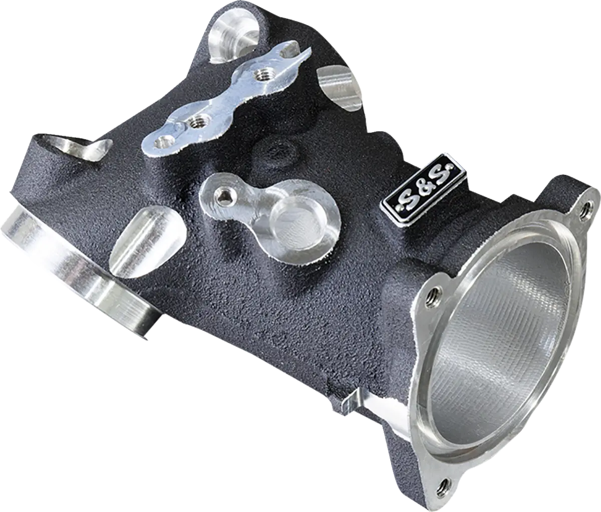 S&S Cycle Cnc-Ported 55 Mm Intake Manifold - M8 - 55 Mm - Black 160-0276 1