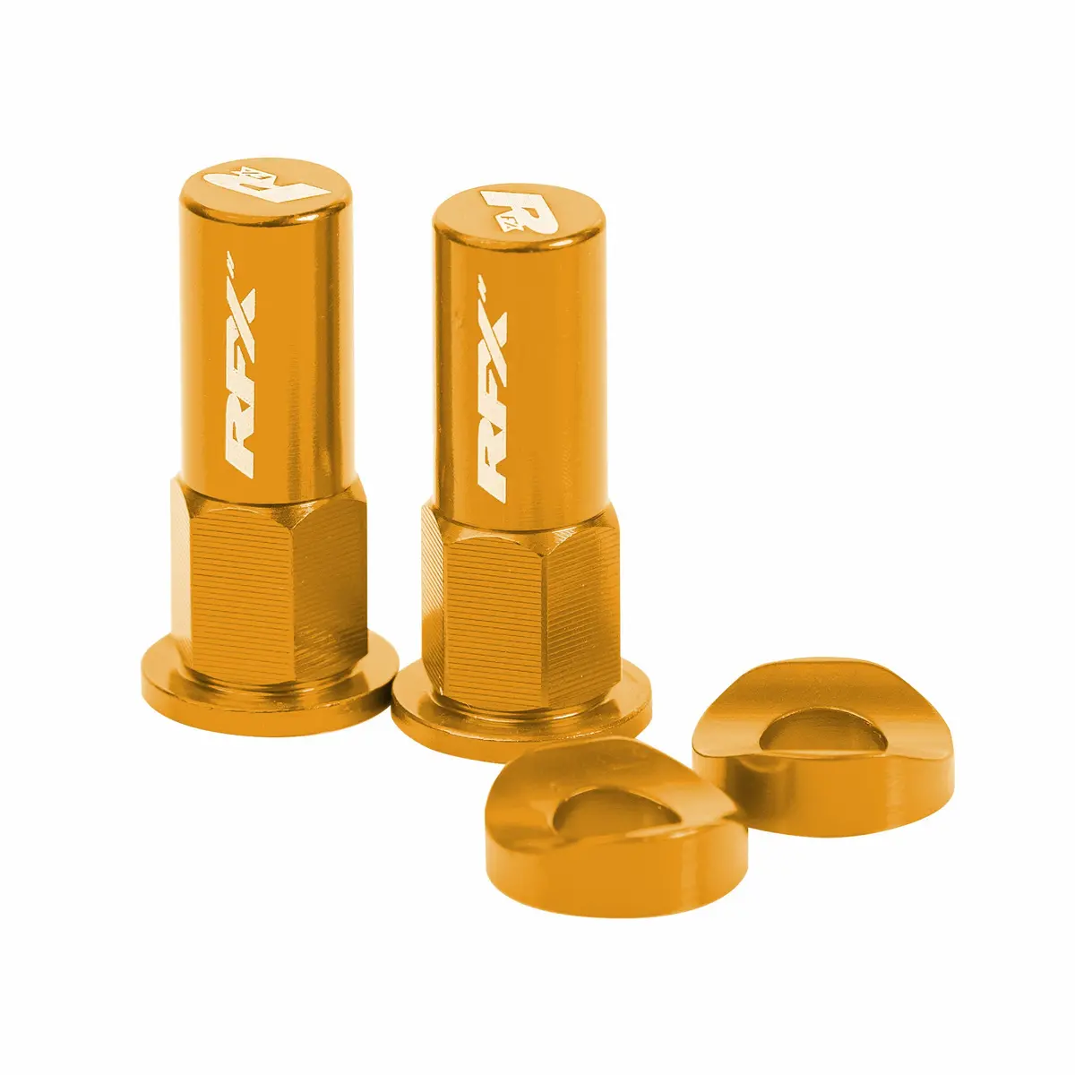 Rim Lock Nuts & Washers 2Pcs Gold 1