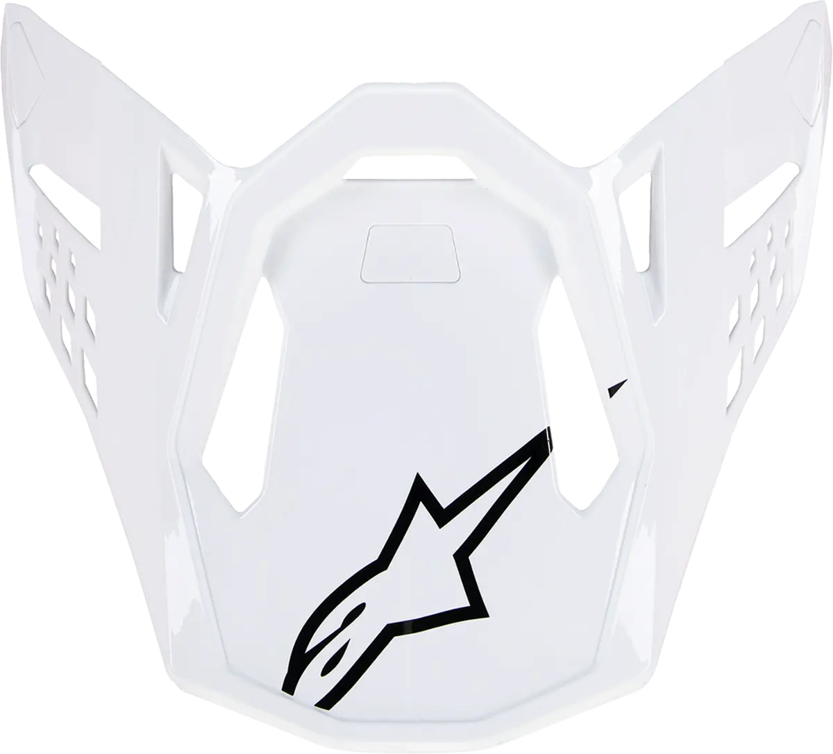 Alpinestars Supertech M10 Visor - Solid - Gloss White 8980123-2180-Os 1
