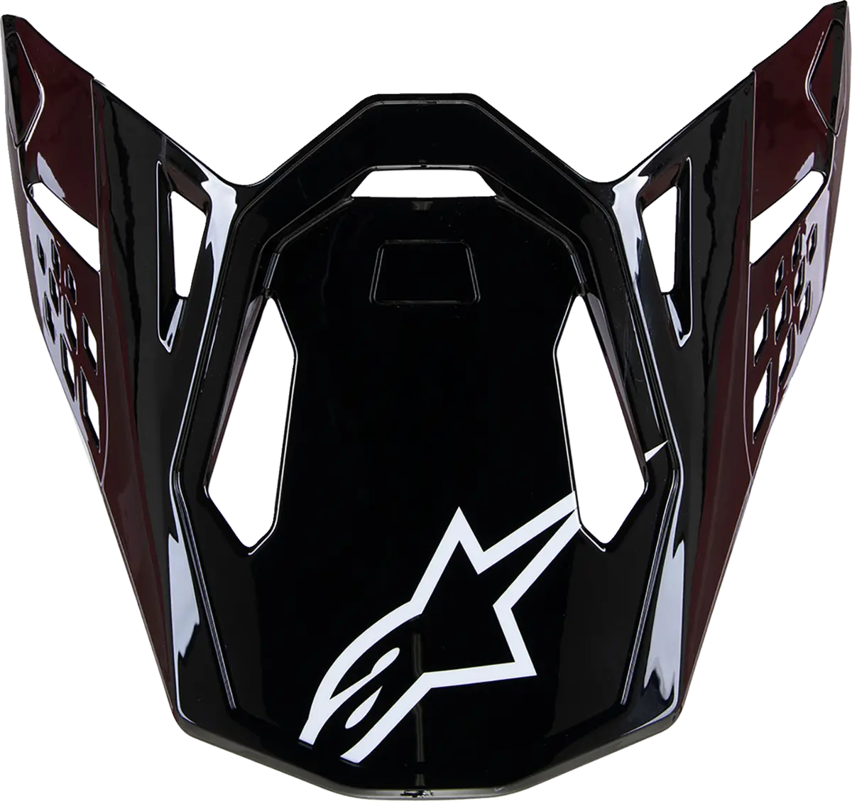 Alpinestars Supertech M10 Visor - Solid - Gloss Black Carbon 8980123-1188-Os 1