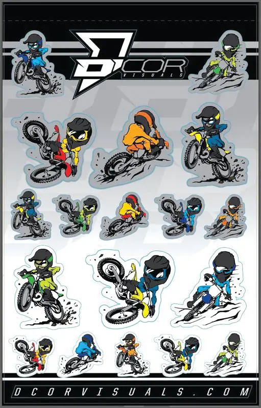 Kids Charicature Decal Sheet 4 Mil 1