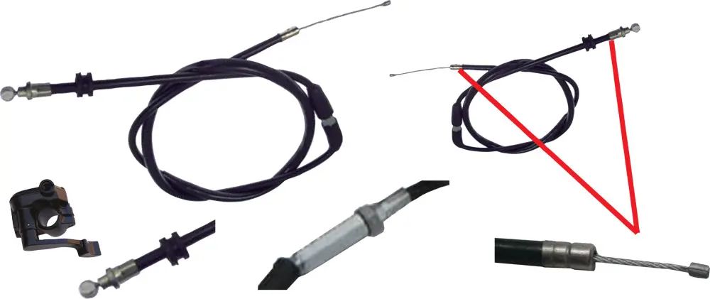 Throttle Cable T3 44" 1