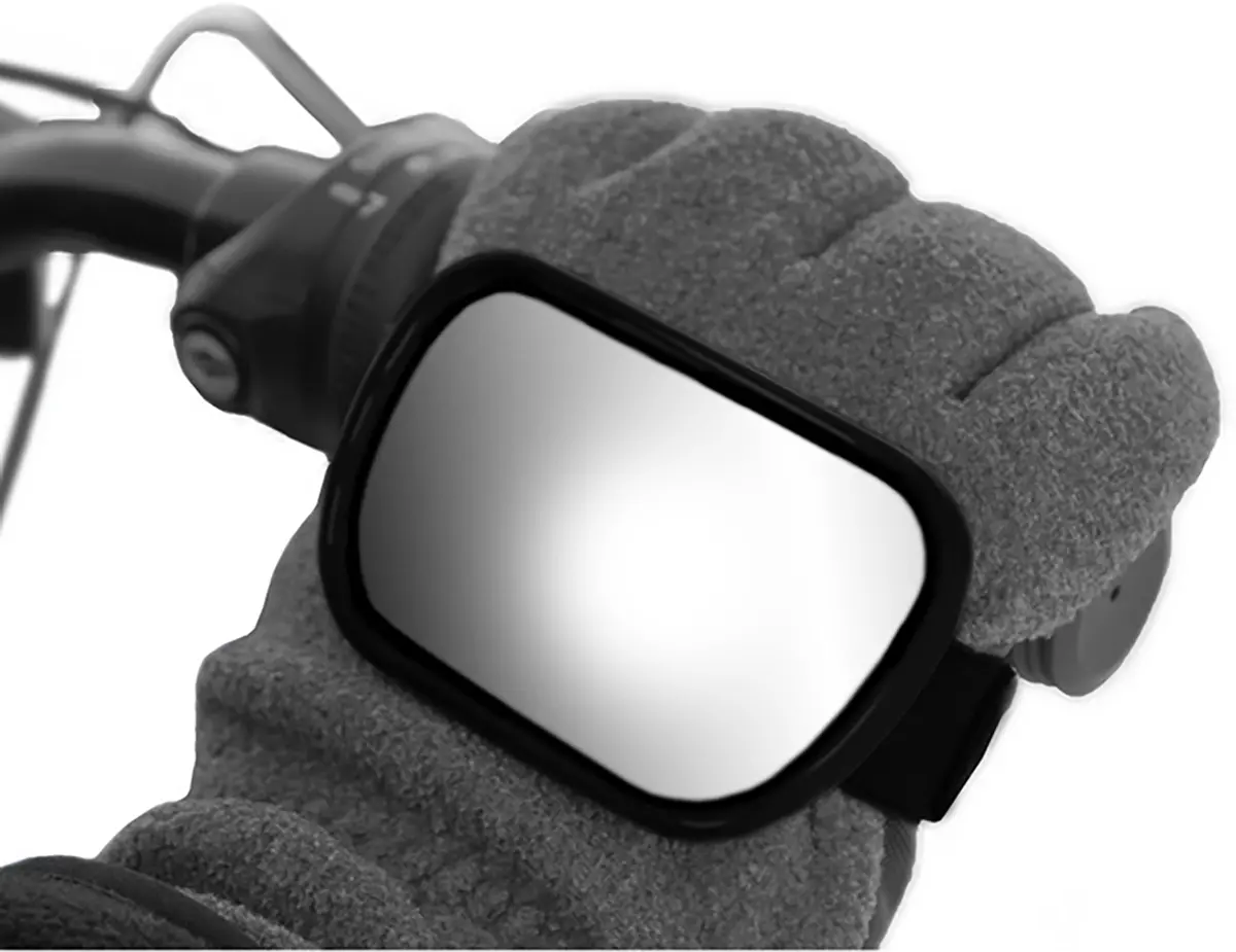 Parts Unlimited Mirror - Hand - Rectangle - Black 97013 1