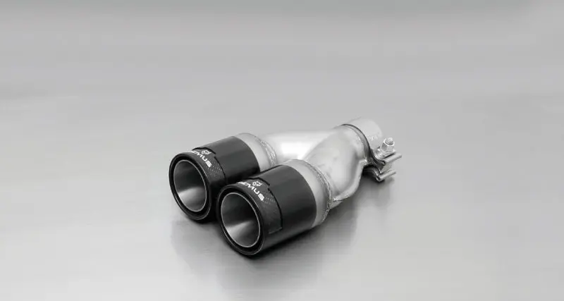 Remus 2005 Seat Toledo 1.6L 84Mm Black Chrome Straight W/Carbon Insert Tail Pipe Set (Pair) 1