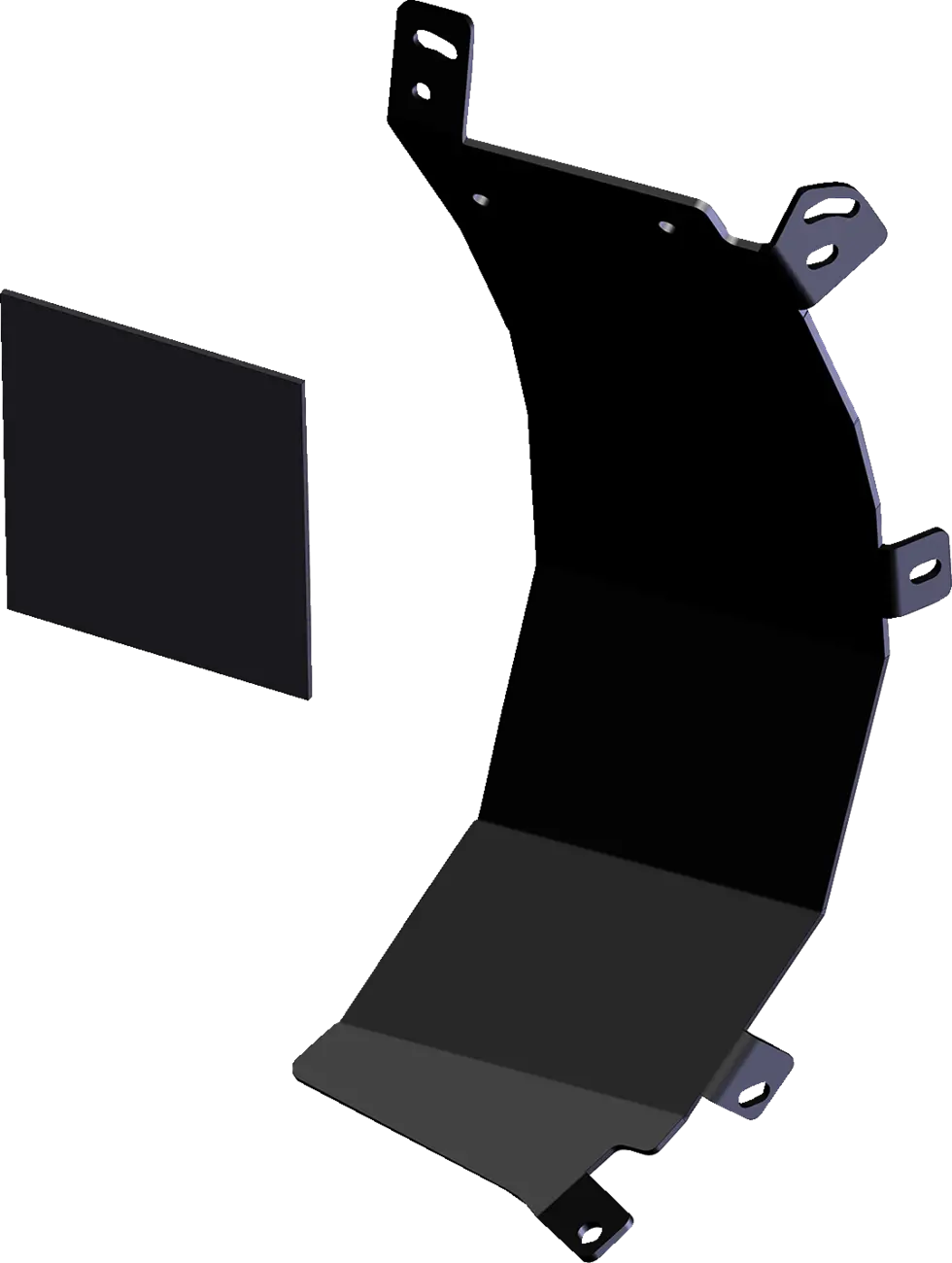 Kfi Products Pro-Poly Side Shield - Tapered - Passenger 106115 1