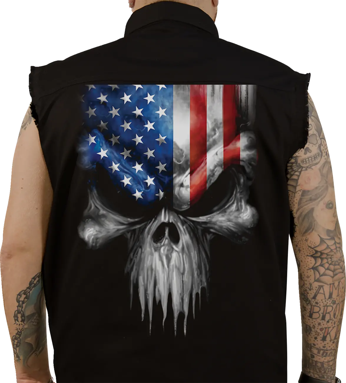 Lethal Threat Usa Skull Melt Sleeveless Shirt 2