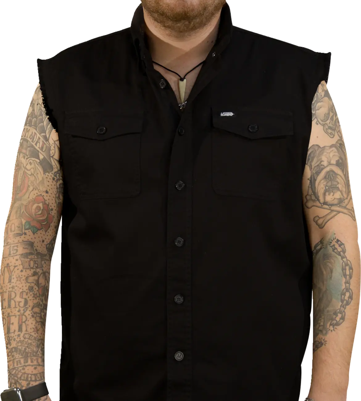 Lethal Threat Freedom Ain't Free Printed Sleeveless Button Down Shirt 3
