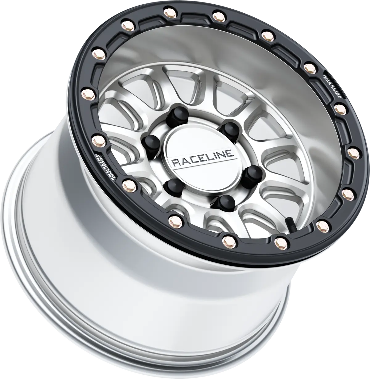 Alpha Hyper Wheel 6/5.5 Hyper Silv/Blk 15X10 +25Mm 2