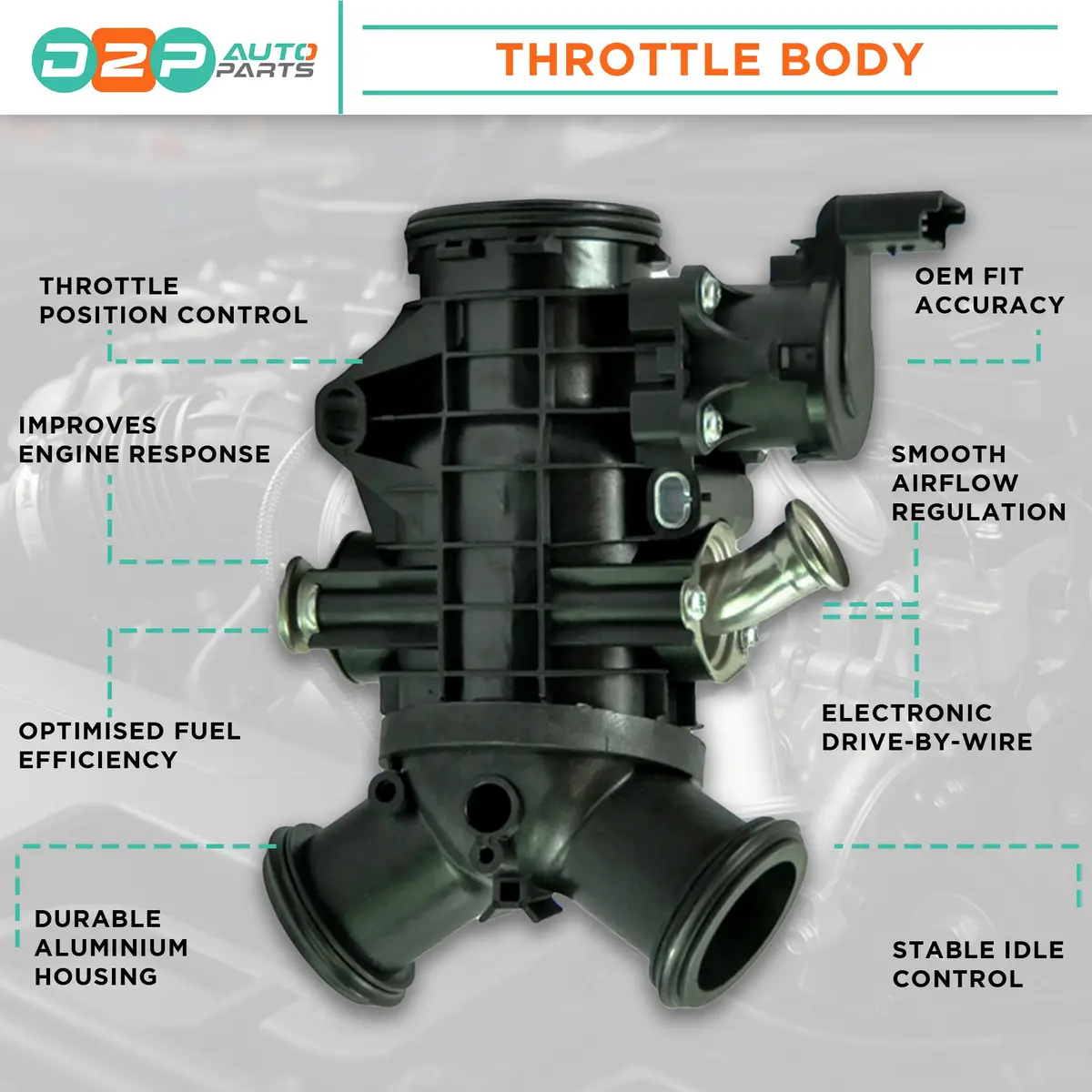 Throttle Body For Jaguar: Xf, Land Rover: Discovery, Range Rover, Range Rover Sport 2