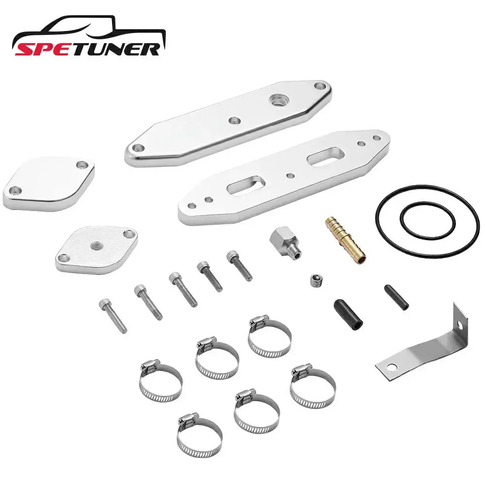 Egr Delete Kit For 2020+ Ford 6.7L Powerstroke Diesel W/Coolant Bypass Black 2