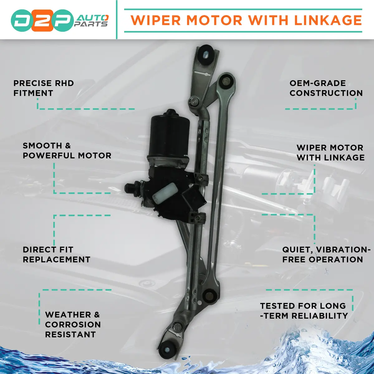 Front Wiper Motor For For Opel: Mokka / Mokka X, Linkage Assembly Unit 2