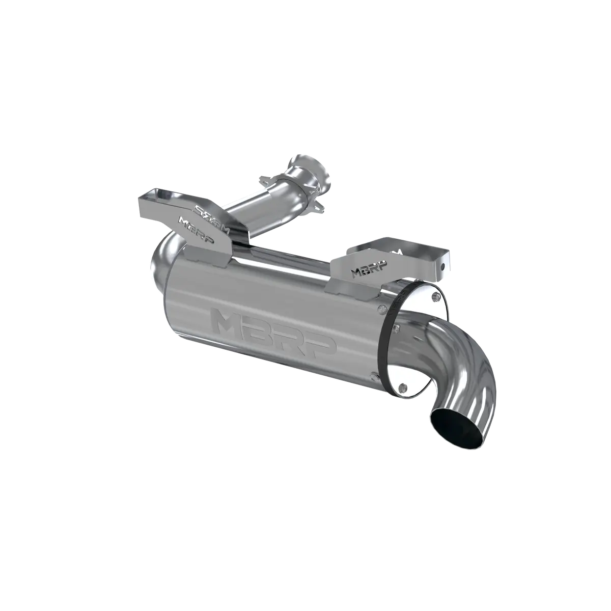 Single Slip On System W/ 5" Performance Muffler Chrome 1