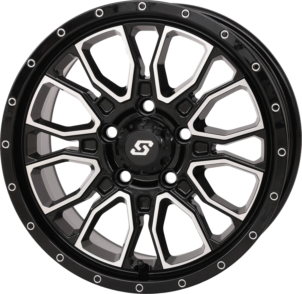 Fusion Wheel 15X7 5+2 5/4.5 Gloss Blk/Machined 1