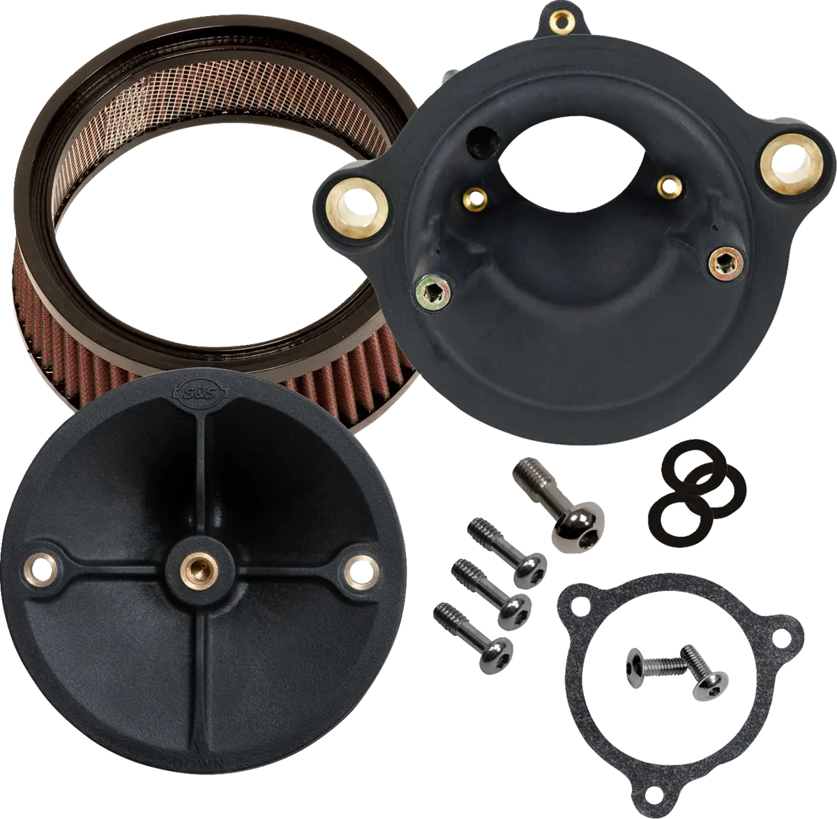 S&S Cycle Super Stock™ Stealth Air Cleaner Kit - No Cover - M8 Touring 170-0803 1