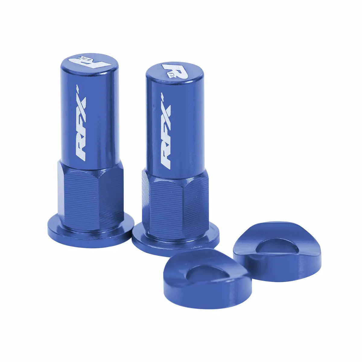 Rim Lock Nuts & Washers 2Pcs Blue 1