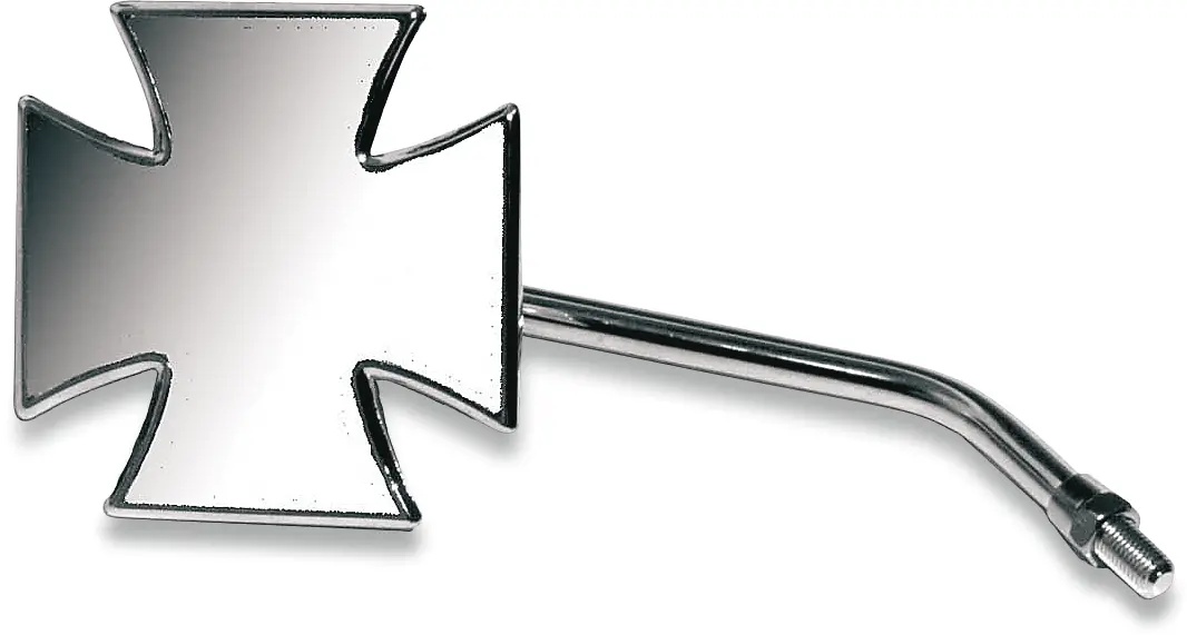 Emgo Mirror - Maltese - Side View - Cross - Chrome 1