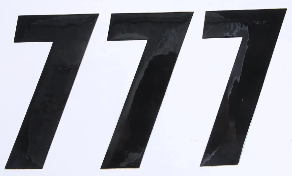 Number 7 Black 6" 3/Pk 1