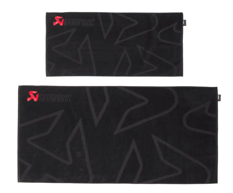 Akrapovic Towel Set - Black W/ Red Logo 1
