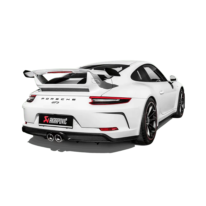 Akrapovic 2018 Porsche 911 Gt3 (991.2) Slip-On Race Line (Titanium) W/Titanium Tail Pipe Set 2