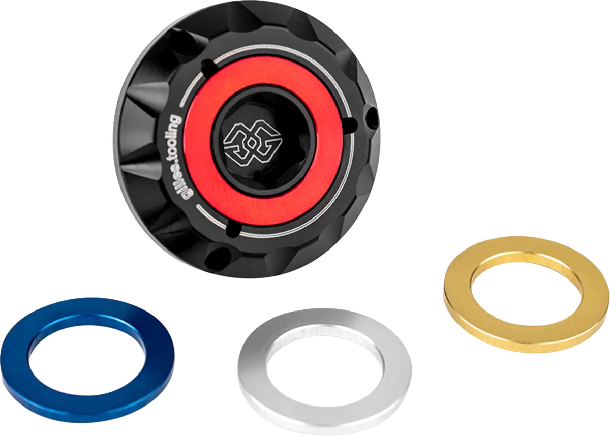 Gilles Tooling Oil Filler Plug - Black - M20 X 1.5 - Aprilia/Honda/Suzuki Ofc-20-15-B 1
