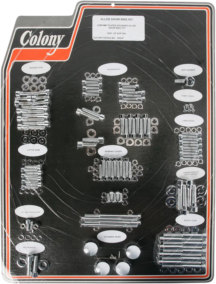 Colony Bolt Kit - Complete/Motor - Allen/Show - Softail 1025-P 1