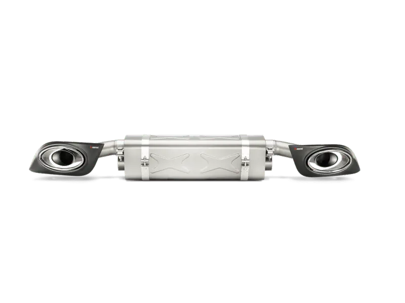 Akrapovic 14-15 Porsche 911 Turbo/Turbo S (991) Slip-On Line (Titanium) W/ Carbon Titanium Tips 1