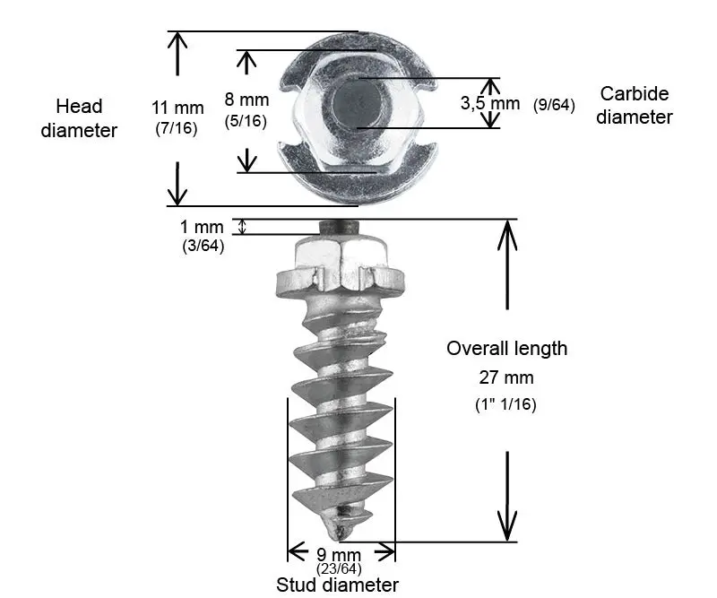 1" 25Mm Shoulder Screw Studs Qty 100 2