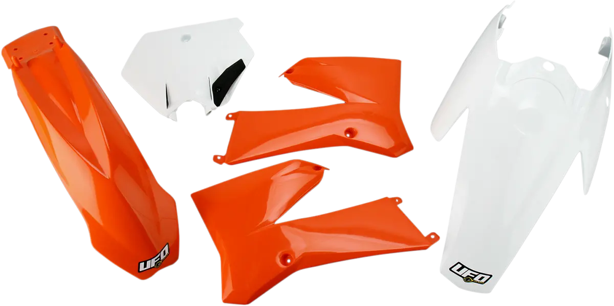 Ufo Replacement Body Kit - '11/'12 Oem Orange/White - Ktm - Sx '06-'12 Ktkit508-999 1