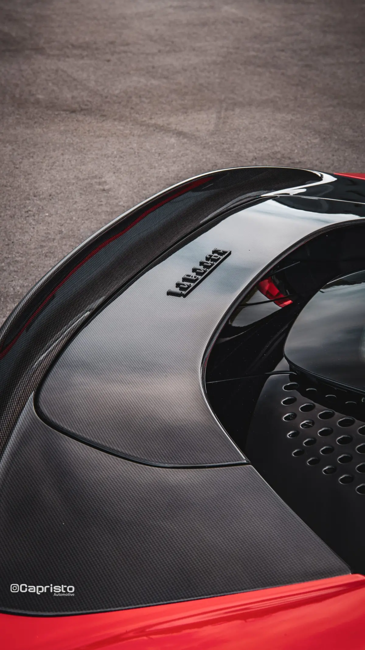 Capristo Carbon Fiber Rear Spoiler - Ferrari Sf90 1