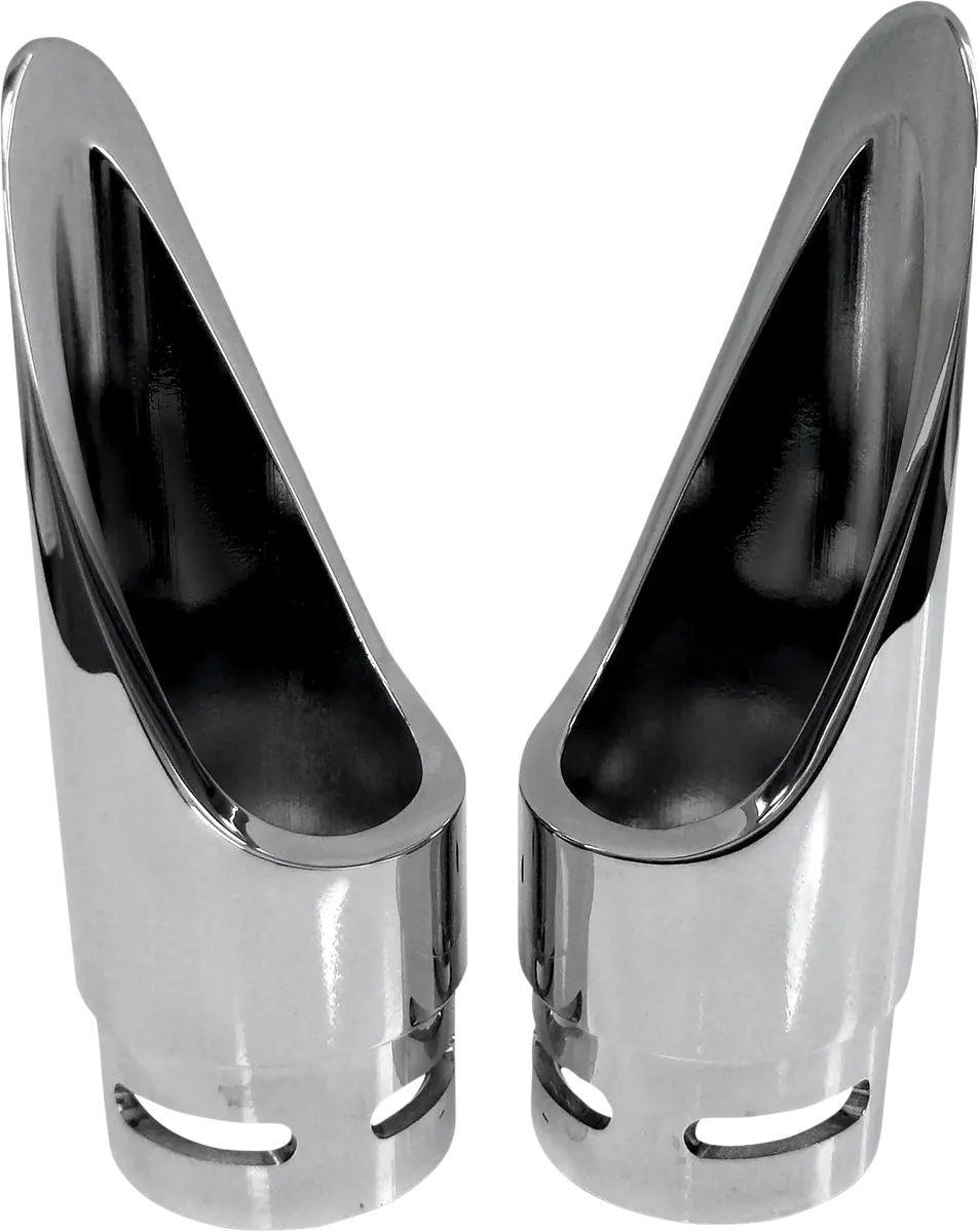 Baron Family Jewel Exhaust Tip - Chrome - Scalloped Ba-1100-01 1