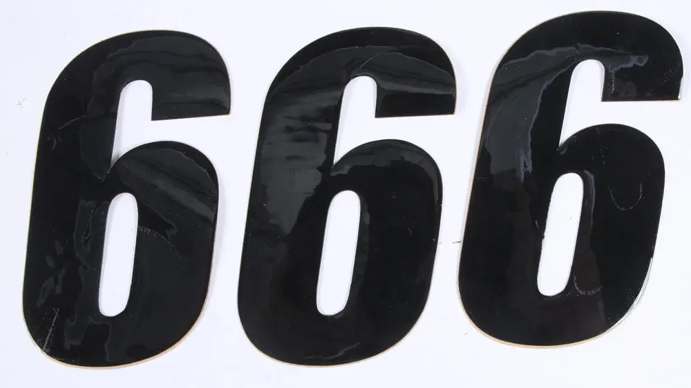Number 6 Black 4" 3/Pk 1